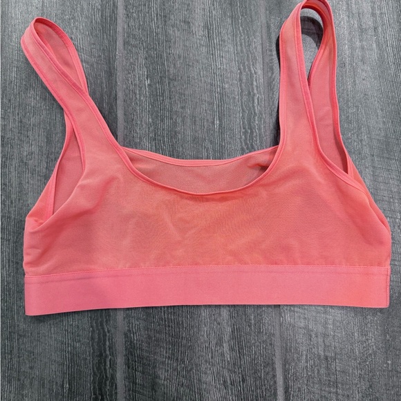 Negative Sieve Bra Top In Coral Size 3 Mesh Bra Sports Bra - Picture 5 of 6
